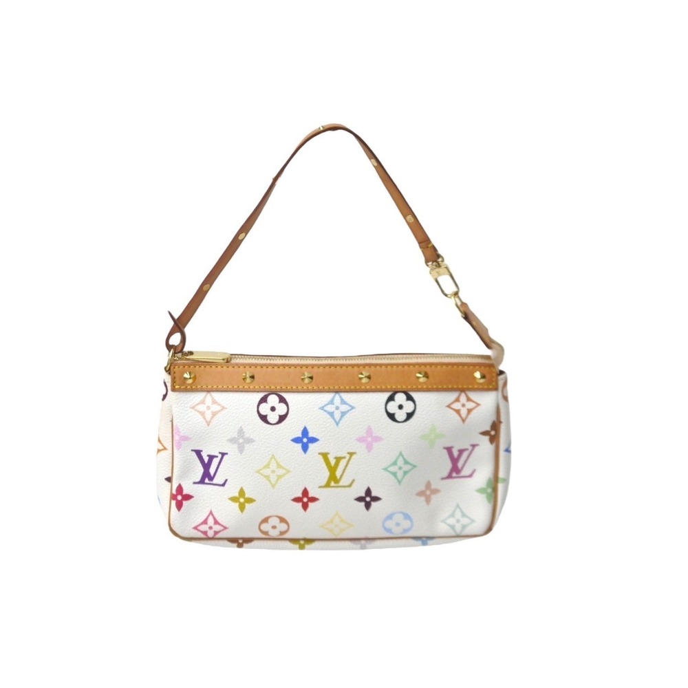 Louis Vuitton Multicolore Murakami Accessoires Takashi Pochette White - Picture 2 of 9